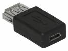 Μετατροπέας USB Θηλυκό σε Micro USB Θηλυκό Μαύρο (OEM) (BULK) Μετατροπέας USB Θηλυκό σε Micro USB Θηλυκό Μαύρο (OEM) (BULK)